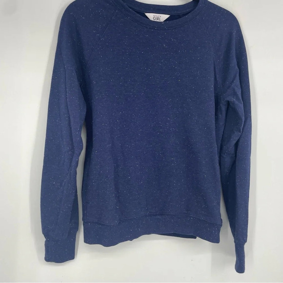 Athleta Girl speckled sweatshirt with pockets XXL would fit womens XS - Picture 4 of 6
